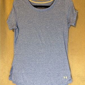 Under Armour Women's Heathered Blue Tee. Excellent Condition.